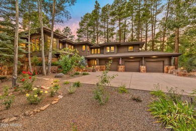 WOW! This stunning rustic modern retreat in the pines is move-in on Forest Highlands Golf Club - The Canyon in Arizona - for sale on GolfHomes.com, golf home, golf lot