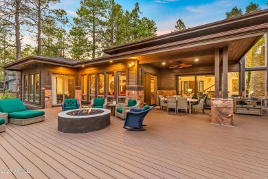 WOW! This stunning rustic modern retreat in the pines is move-in on Forest Highlands Golf Club - The Canyon in Arizona - for sale on GolfHomes.com, golf home, golf lot