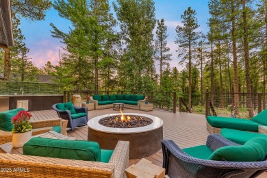 WOW! This stunning rustic modern retreat in the pines is move-in on Forest Highlands Golf Club - The Canyon in Arizona - for sale on GolfHomes.com, golf home, golf lot