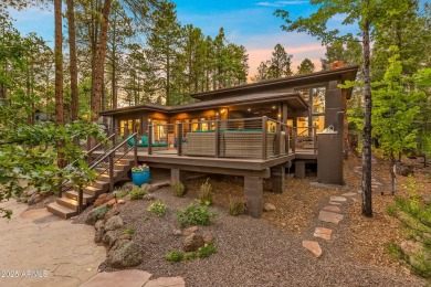 WOW! This stunning rustic modern retreat in the pines is move-in on Forest Highlands Golf Club - The Canyon in Arizona - for sale on GolfHomes.com, golf home, golf lot