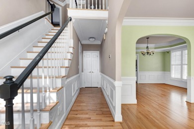 This beautiful stone decorated home on the corner lot has on Prestonwood Country Club  in North Carolina - for sale on GolfHomes.com, golf home, golf lot