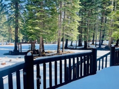 Cutest original log cabin that sits along the ninth fairway at on Lake Almanor West Golf Course in California - for sale on GolfHomes.com, golf home, golf lot