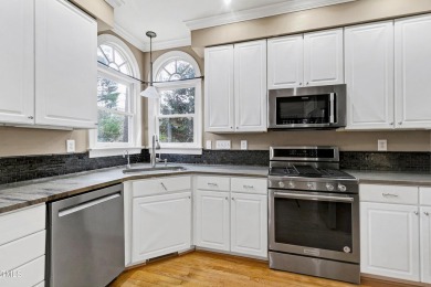 This beautiful stone decorated home on the corner lot has on Prestonwood Country Club  in North Carolina - for sale on GolfHomes.com, golf home, golf lot