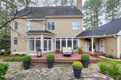 This beautiful stone decorated home on the corner lot has on Prestonwood Country Club  in North Carolina - for sale on GolfHomes.com, golf home, golf lot