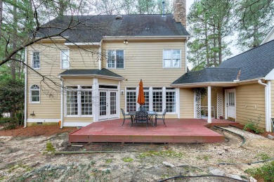 This beautiful stone decorated home on the corner lot has on Prestonwood Country Club  in North Carolina - for sale on GolfHomes.com, golf home, golf lot