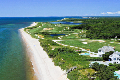 GLITTERING blues and emerald greens as far as the eye can see on The Country Club At New Seabury in Massachusetts - for sale on GolfHomes.com, golf home, golf lot