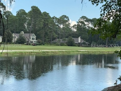 Incredible lagoon-to-golf views overlooking the #1 fairway of on Long Cove Club in South Carolina - for sale on GolfHomes.com, golf home, golf lot