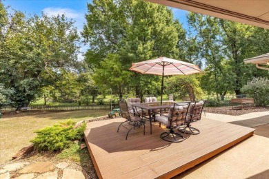Red brick ranch style home with cedar accents located in Surrey on Golf Club At Surrey Hills in Oklahoma - for sale on GolfHomes.com, golf home, golf lot