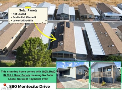 Solar is owned and paid off!! Located on the 5th fairway of on Desert Greens Golf Course in Nevada - for sale on GolfHomes.com, golf home, golf lot