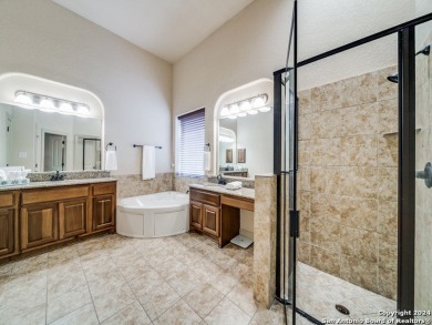 Step into this stunning Mediterranean-style home in the highly on Canyon Springs Golf Club in Texas - for sale on GolfHomes.com, golf home, golf lot