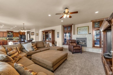You'll be welcomed into this stunning home with tall ceilings on Glen Eagle Golf Course in Utah - for sale on GolfHomes.com, golf home, golf lot