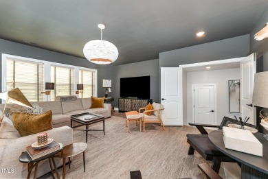 This stunning Braxton floorplan--one of the most sought-after on Hasentree Club in North Carolina - for sale on GolfHomes.com, golf home, golf lot