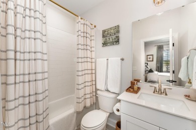 This stunning Braxton floorplan--one of the most sought-after on Hasentree Club in North Carolina - for sale on GolfHomes.com, golf home, golf lot
