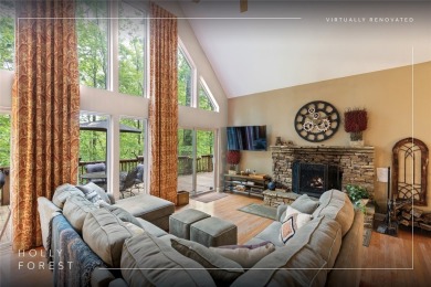 Immersed in tranquility, this three-bedroom, three-bathroom on Sapphire National Golf Club in North Carolina - for sale on GolfHomes.com, golf home, golf lot
