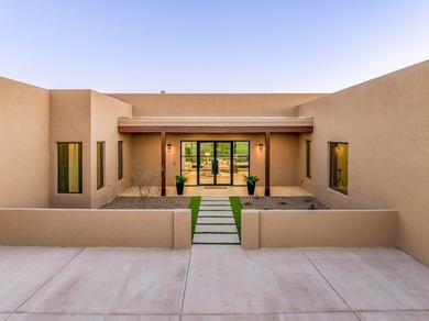 Defining Santa Fe luxury, this brand-new custom estate by on The Club At Las Campanas  in New Mexico - for sale on GolfHomes.com, golf home, golf lot