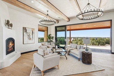 Defining Santa Fe luxury, this brand-new custom estate by on The Club At Las Campanas  in New Mexico - for sale on GolfHomes.com, golf home, golf lot