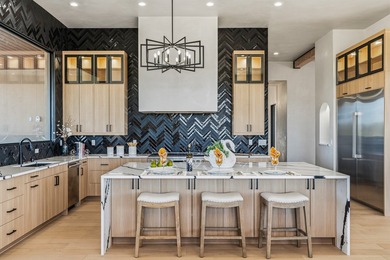 Defining Santa Fe luxury, this brand-new custom estate by on The Club At Las Campanas  in New Mexico - for sale on GolfHomes.com, golf home, golf lot