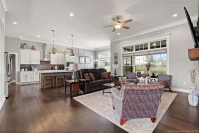 Nestled on a breathtaking 0.43-acre estate lot in the on Champions Pointe Golf Course in Indiana - for sale on GolfHomes.com, golf home, golf lot