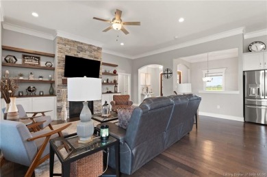 Nestled on a breathtaking 0.43-acre estate lot in the on Champions Pointe Golf Course in Indiana - for sale on GolfHomes.com, golf home, golf lot