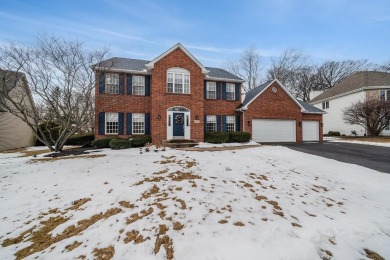 This stunning 4-bedroom, two-story home sits on a scenic on Aldeen Golf Club in Illinois - for sale on GolfHomes.com, golf home, golf lot