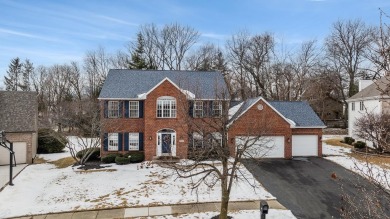 This stunning 4-bedroom, two-story home sits on a scenic on Aldeen Golf Club in Illinois - for sale on GolfHomes.com, golf home, golf lot