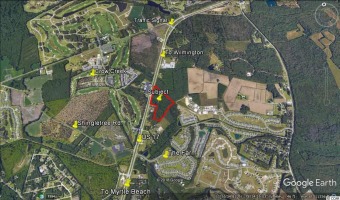 High Visibility Parcel, Ease of Access.  800 + FF on US 17 on Carolina Shores Golf Course in North Carolina - for sale on GolfHomes.com, golf home, golf lot