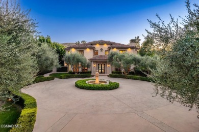 Authentic Mediterranean masterpiece with panoramic unobstructed on North Ranch Country Club in California - for sale on GolfHomes.com, golf home, golf lot