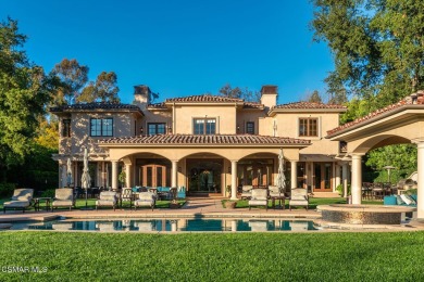 Authentic Mediterranean masterpiece with panoramic unobstructed on North Ranch Country Club in California - for sale on GolfHomes.com, golf home, golf lot