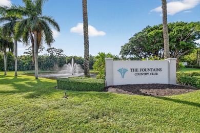 Spectacular golf, lake & tropical garden views from your wrap on Fountains Golf and Country Club in Florida - for sale on GolfHomes.com, golf home, golf lot