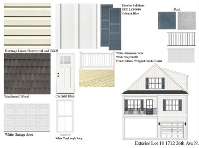 Charming New Construction Beach House with Pool and Ample on Beachwood Golf Club in South Carolina - for sale on GolfHomes.com, golf home, golf lot