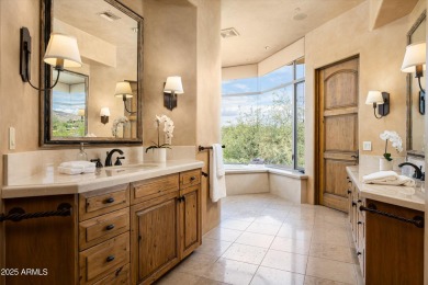 This stunning, timeless residence in Turquoise Ridge is nestled on Desert Mountain Club - Apache Golf Course in Arizona - for sale on GolfHomes.com, golf home, golf lot