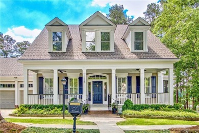 LAKEFRONT LIVING with over 180' of Lake Kedron views and on Canongate At Flat Creek Club in Georgia - for sale on GolfHomes.com, golf home, golf lot