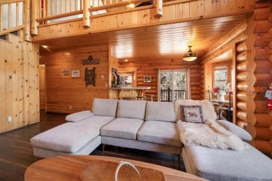 Discover the ultimate mountain getaway in this gorgeous full-log on Big Bear Mountain Ski and Golf Resort in California - for sale on GolfHomes.com, golf home, golf lot