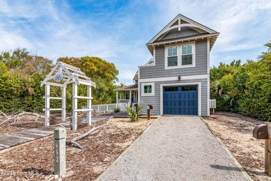 Exuding curb appeal, this four-bedroom, 3.5-bath 2017-built home on Bald Head Island Golf Club in North Carolina - for sale on GolfHomes.com, golf home, golf lot