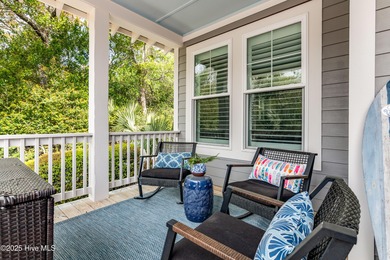 Exuding curb appeal, this four-bedroom, 3.5-bath 2017-built home on Bald Head Island Golf Club in North Carolina - for sale on GolfHomes.com, golf home, golf lot