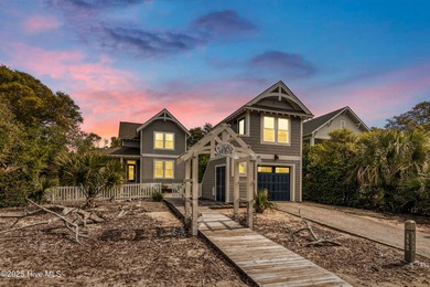 Exuding curb appeal, this four-bedroom, 3.5-bath 2017-built home on Bald Head Island Golf Club in North Carolina - for sale on GolfHomes.com, golf home, golf lot