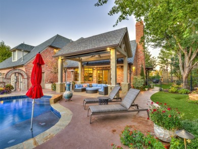 Gorgeous curb appeal and lush landscaping, this home feels like on Gaillardia Country Club in Oklahoma - for sale on GolfHomes.com, golf home, golf lot