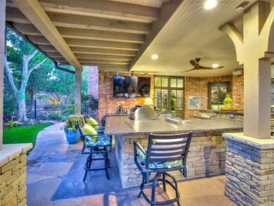 Gorgeous curb appeal and lush landscaping, this home feels like on Gaillardia Country Club in Oklahoma - for sale on GolfHomes.com, golf home, golf lot