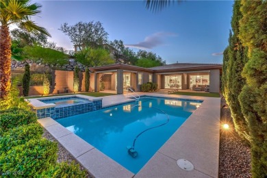 Experience unparalleled luxury and serenity in this contemporary on Reflection Bay Golf Club in Nevada - for sale on GolfHomes.com, golf home, golf lot