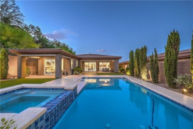 Experience unparalleled luxury and serenity in this contemporary on Reflection Bay Golf Club in Nevada - for sale on GolfHomes.com, golf home, golf lot