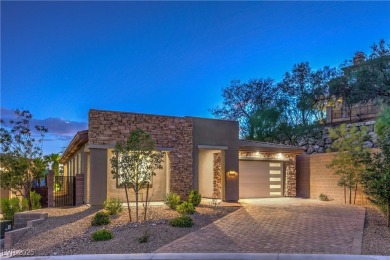 Experience unparalleled luxury and serenity in this contemporary on Reflection Bay Golf Club in Nevada - for sale on GolfHomes.com, golf home, golf lot
