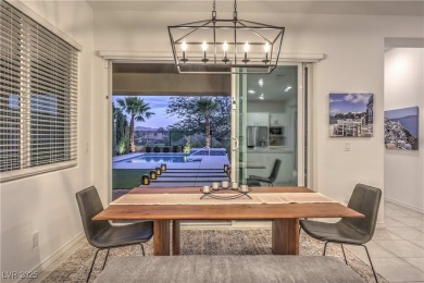 Experience unparalleled luxury and serenity in this contemporary on Reflection Bay Golf Club in Nevada - for sale on GolfHomes.com, golf home, golf lot