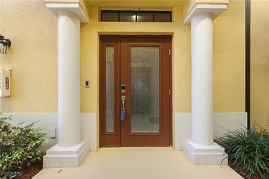 Located directly across from the Casella community pool and on Pelican Preserve Golf Club in Florida - for sale on GolfHomes.com, golf home, golf lot