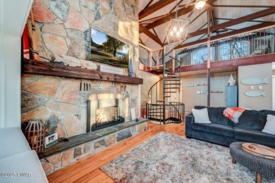 Stunning Roamingwood Lakefront Retreat in The Hideout - Fully on The Hideout Golf in Pennsylvania - for sale on GolfHomes.com, golf home, golf lot