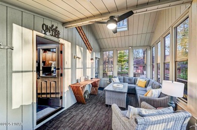 Stunning Roamingwood Lakefront Retreat in The Hideout - Fully on The Hideout Golf in Pennsylvania - for sale on GolfHomes.com, golf home, golf lot