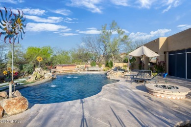 Luxurious Scottsdale Oasis: Modern Mediterranean Retreat with 5 on The Boulders Resort Golf Club in Arizona - for sale on GolfHomes.com, golf home, golf lot