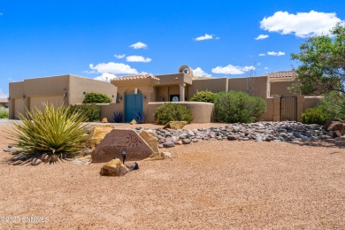 Amazing mountain views, sparkling pool, adorable extra casita on Picacho Hills Country Club in New Mexico - for sale on GolfHomes.com, golf home, golf lot