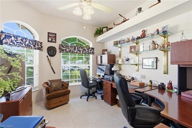 Enjoy beautiful sunsets by the pool in one of the cleanest and on Spanish Wells Golf and Country Club in Florida - for sale on GolfHomes.com, golf home, golf lot