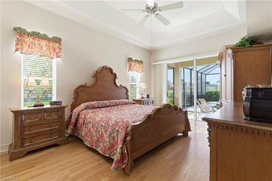 Enjoy beautiful sunsets by the pool in one of the cleanest and on Spanish Wells Golf and Country Club in Florida - for sale on GolfHomes.com, golf home, golf lot