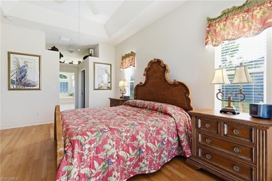 Enjoy beautiful sunsets by the pool in one of the cleanest and on Spanish Wells Golf and Country Club in Florida - for sale on GolfHomes.com, golf home, golf lot